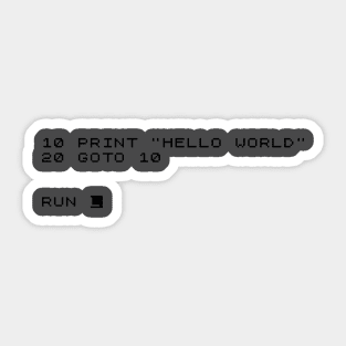 ZX81 Hello World Sticker